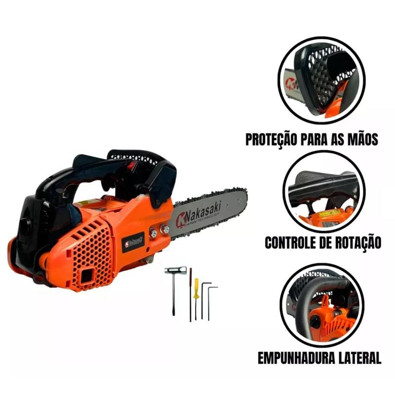 Mini Moto Serra Gasolina 30cc Sabre 30cm Motosserra Portátil